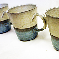 マグカップ[ゴマ白×青]