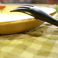 イチゴのパスタ皿