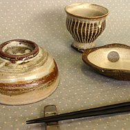 刷毛目茶碗[大]