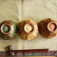 面取り飯碗[黄小]