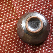 面取り飯碗[黒大]