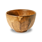 面取り飯碗[ピンク大]