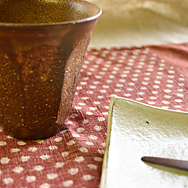 面取りゴブレット[ピンク]