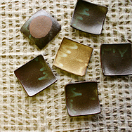 四角皿[トルコ青]